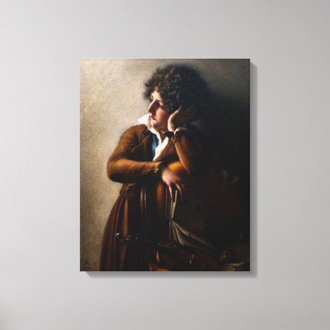 Portrait von Benoît-Agnes Trioson Leinwanddruck (Vorderseite)