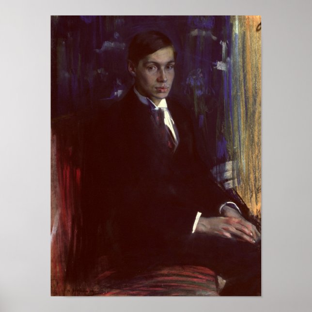 Portrait von Boris Pasternak Poster (Vorne)