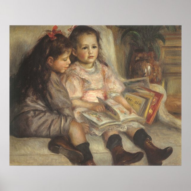 Portrait von Caillebotte Children von Pierre Renoi Poster (Vorne)