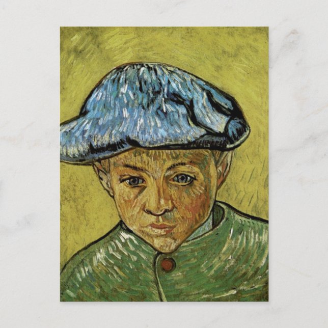 Portrait von Camille Roulin, Van Gogh Fine Art Postkarte (Vorderseite)
