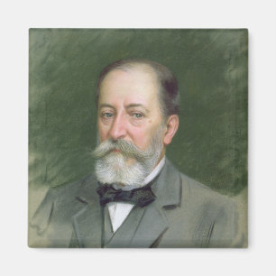 Portrait von Camille Saint-Saens 1903 Magnet