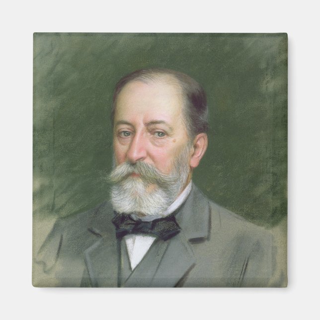 Portrait von Camille Saint-Saens 1903 Magnet (Vorne)