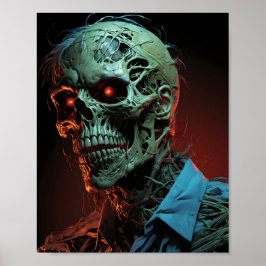 Portrait von Cannes Halloween Zombie Poster
