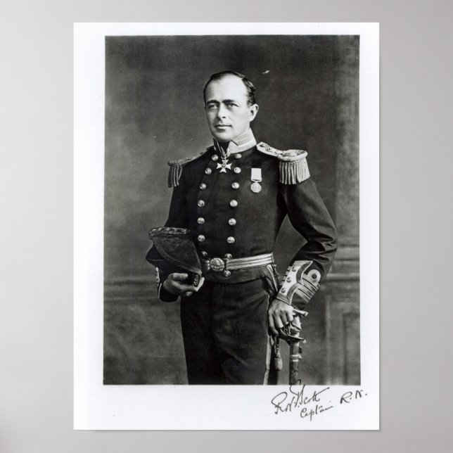 Portrait von Captain Robert Falcon Scott Poster (Vorne)