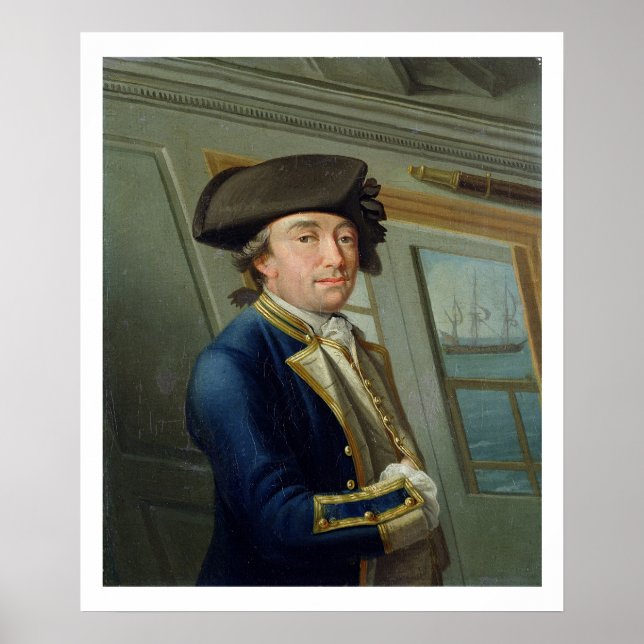 Portrait von Captain William Locker (1731-1800) 17 Poster (Vorne)