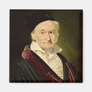 Portrait von Carl Friedrich Gauss, 1840 Magnet
