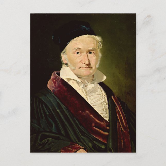Portrait von Carl Friedrich Gauss, 1840 Postkarte (Vorderseite)