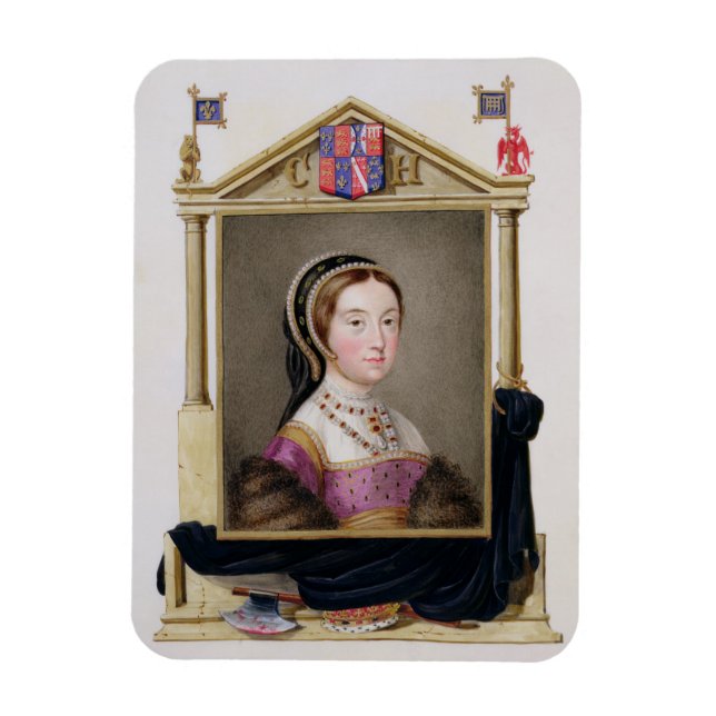 Portrait von Catherine Howard (c.1520-d.1542) 5. Q Magnet (Vertikal)