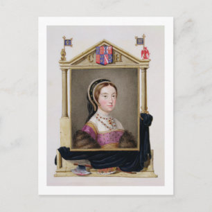 Portrait von Catherine Howard (c.1520-d.1542) 5. Q Postkarte