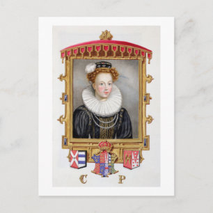 Portrait von Catherine Parr (1512-1548) Sechste Eh Postkarte