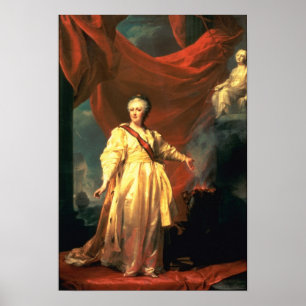 Portrait von Catherine the Great as Lawgiver Poster