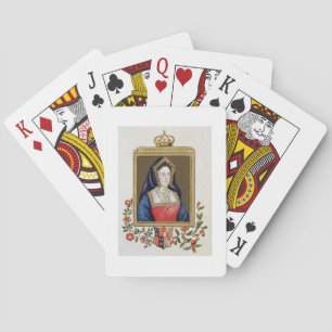 Portrait von Catherine von Aragon (1485-1536) 1st  Spielkarten