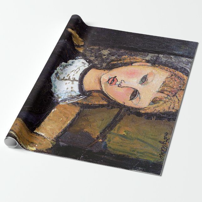 Portrait von Ceroni, Modigliani Geschenkpapier (Ungerollt)