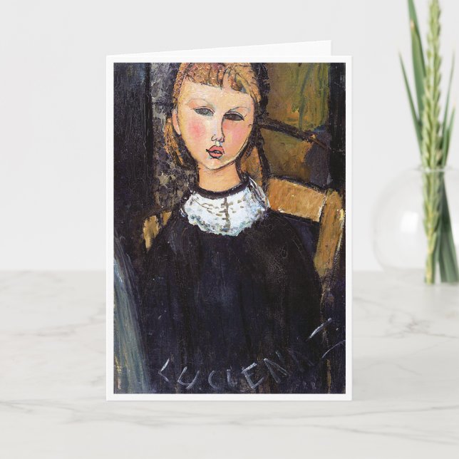 Portrait von Ceroni, Modigliani Karte (Vorderseite)