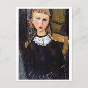 Portrait von Ceroni, Modigliani Postkarte