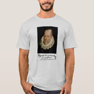 Portrait von Cervantes und Signature-T - Shirt