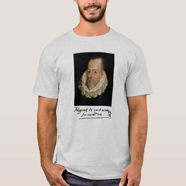 Portrait von Cervantes und Signature-T - Shirt (Vorderseite)