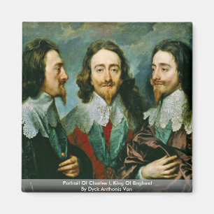 Portrait von Charles I., König von England Magnet