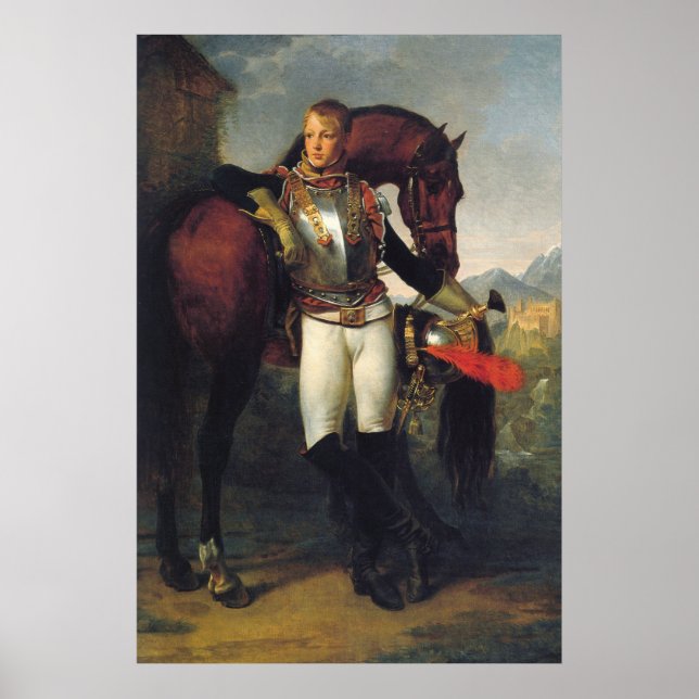 Portrait von Charles Legrand, zweiter Leutnant Poster (Vorne)