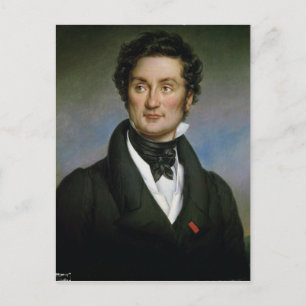 Portrait von Charles Nodier 1824 Postkarte