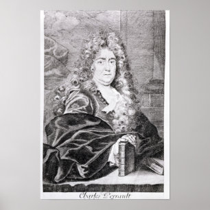 Portrait von Charles Perrault Poster