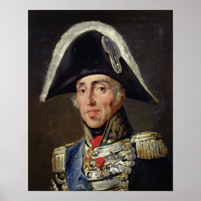 Portrait von Charles X Poster (Vorne)