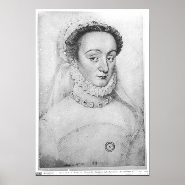 Portrait von Charlotte de Beaune Dame de Poster (Vorne)