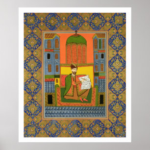 Portrait von Chota Rustaveli (c.1172-c.1216) nach Poster