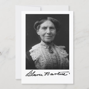 Portrait von Clara Barton Einladung