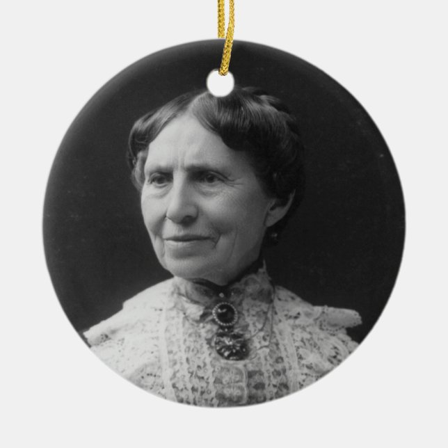 Portrait von Clara Barton Later im Leben Keramikornament (Vorne)