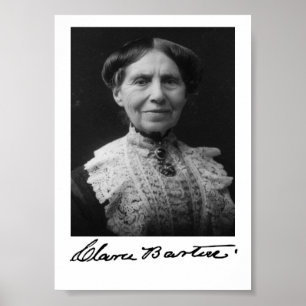 Portrait von Clara Barton Poster
