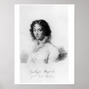 Portrait von Constanze Mozart 1828 Poster