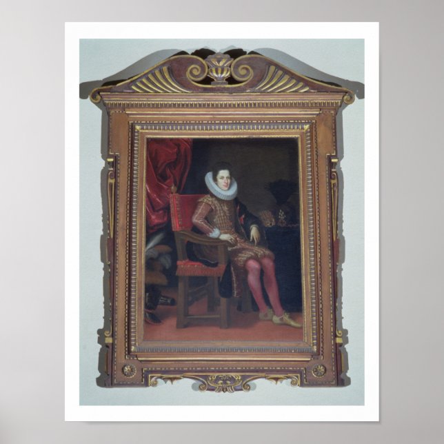 Portrait von Cosimo II de'Medici (1590-1621) (Öl Poster (Vorne)