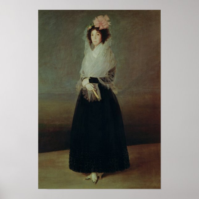Portrait von Countess Marquesa de la Solana Poster (Vorne)