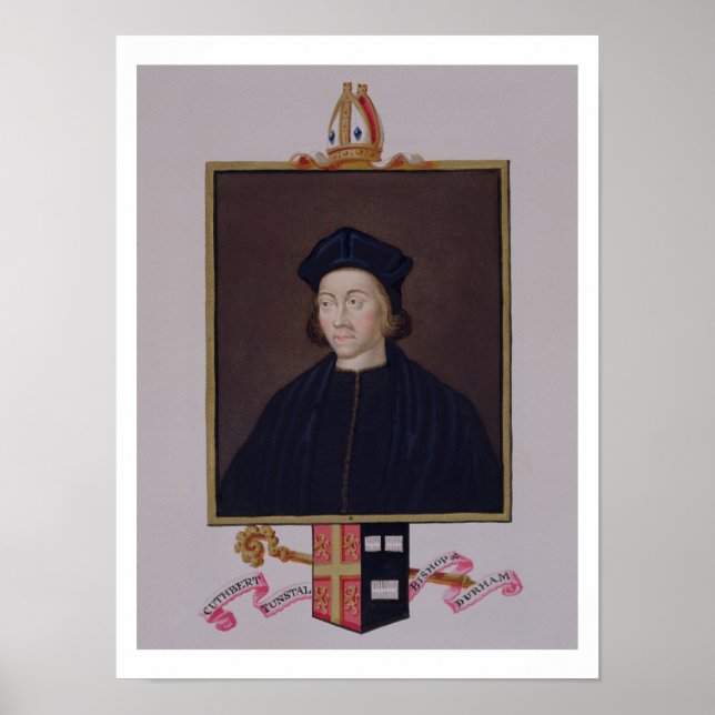 Portrait von Cuthbert Tunstall (1474-1559) Bischof Poster (Vorne)