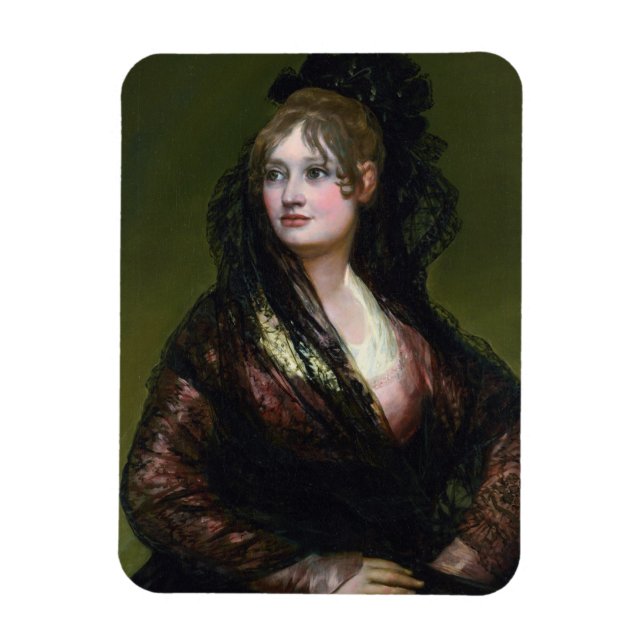 Portrait von Dona Isabel de Cabos Porsel de Goya Magnet (Vertikal)