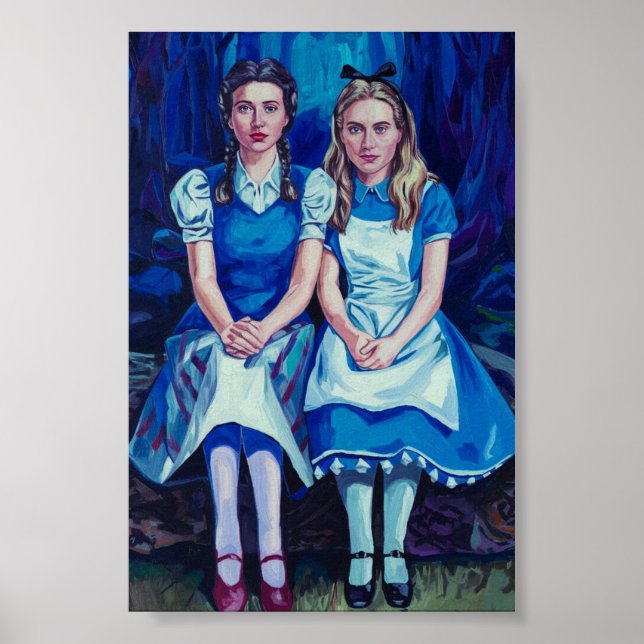Portrait von Dorothy und Alice-Dark-Academia Poster (Vorne)