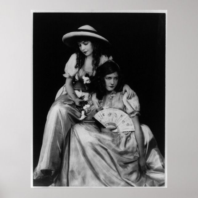Portrait von Dorothy und Lillian Gish Poster (Vorne)
