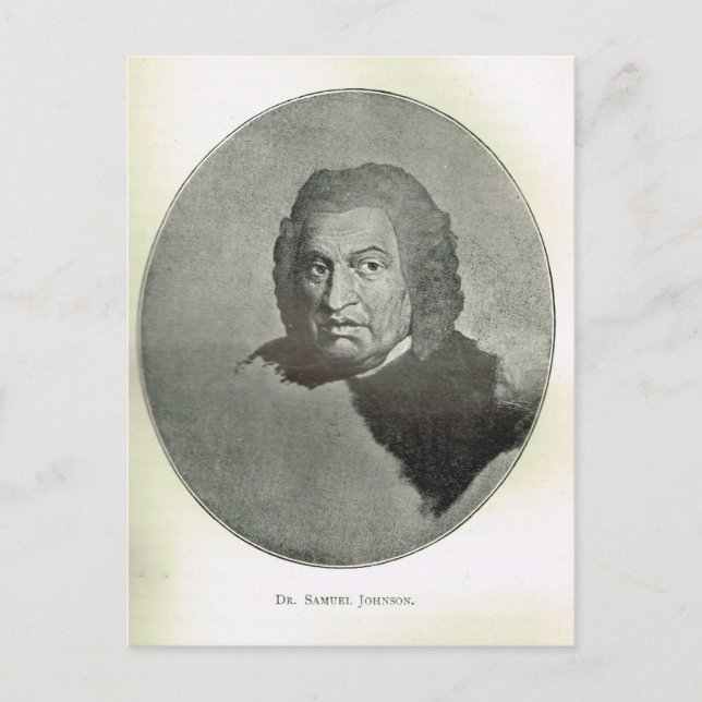 Portrait von Dr. Samuel Johnson Postkarte (Vorderseite)