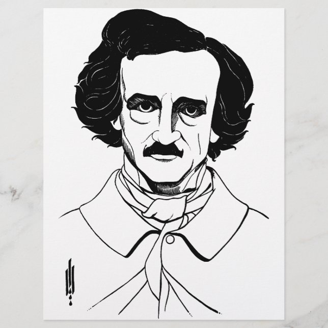Portrait von Edgar Allan Poe (Vorderseite)