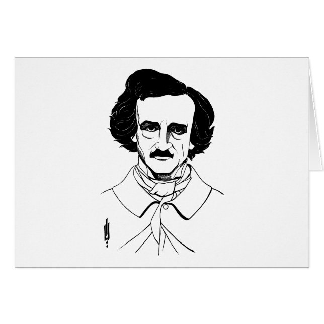 Portrait von Edgar Allan Poe (Vorderseite (Horizontal))