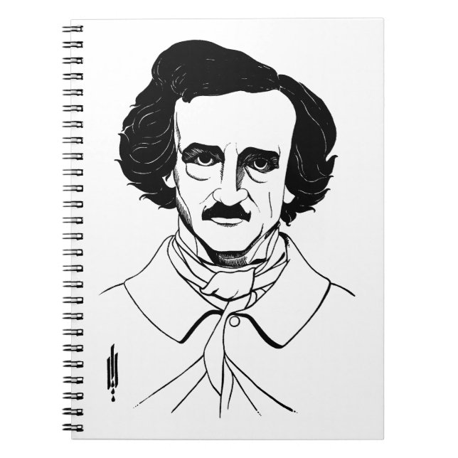 Portrait von Edgar Allan Poe Notizblock (Vorderseite)