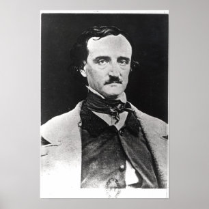 Portrait von Edgar Allan Poe Poster