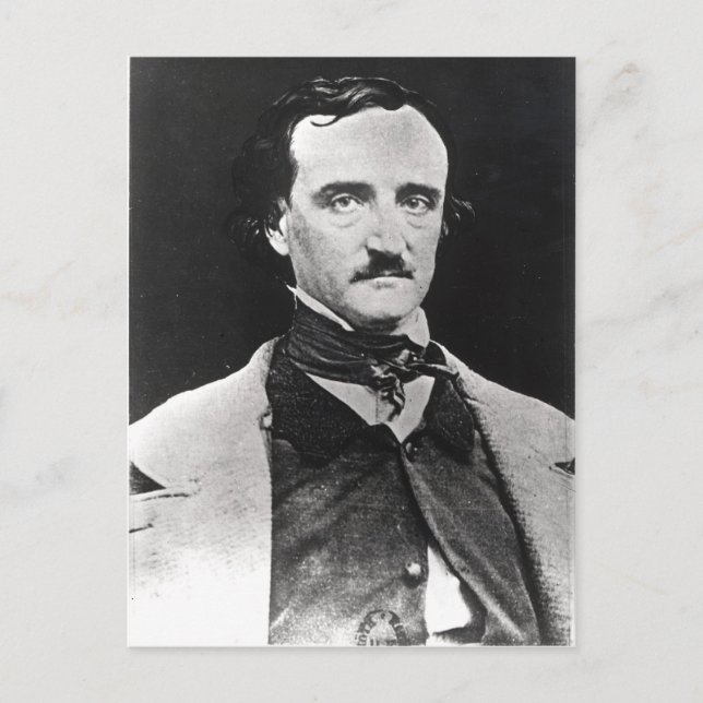 Portrait von Edgar Allan Poe Postkarte (Vorderseite)
