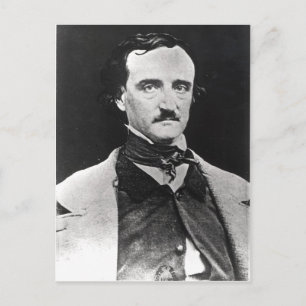 Portrait von Edgar Allan Poe Postkarte