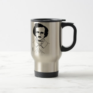 Portrait von Edgar Allan Poe Reisebecher