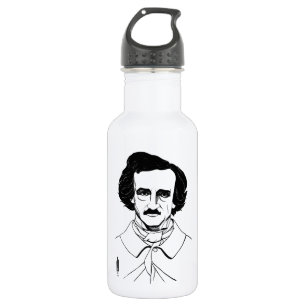 Portrait von Edgar Allan Poe Trinkflasche