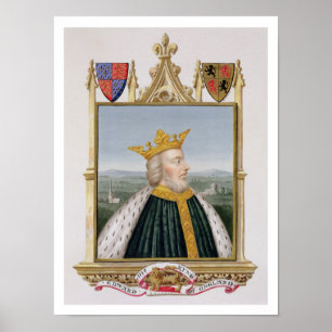 Portrait von Edward III (1312-77) König von Englan Poster