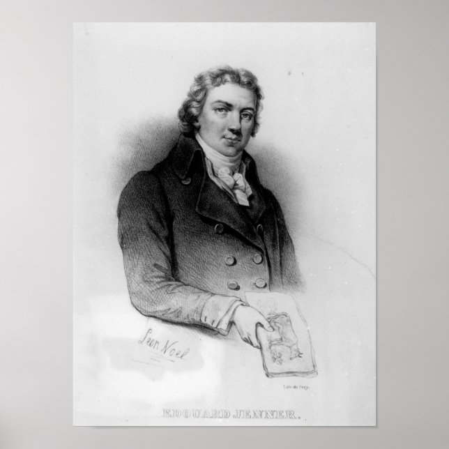 Portrait von Edward Jenner Poster (Vorne)