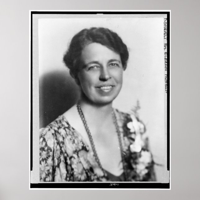 Portrait von Eleanor Roosevelt Poster (Vorne)